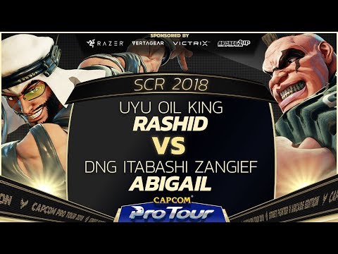 UYU Oil King (Rashid) vs DNG Itabashi Zangief (Abigail) - SCR 2018 Day 2 Top 32 - SFV - CPT 2018