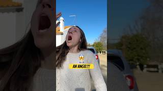 We saw something in the sky… and we froze. An angel appeared. 😳🙏 #jesus  #Faith #signs