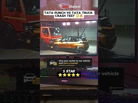 Tata Punch vs Tata Truck Crash Test