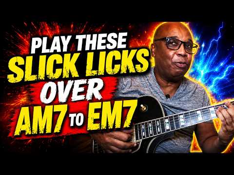 Play These Jazzy Slicknastylicks Over These Minor Chords #jazz #licks #smooth #jazzguitar #cool