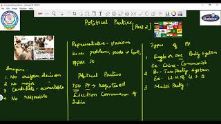 CBSE - Class - X - Social Science - Political Parties - Part 2 - Necessity of Political Parties