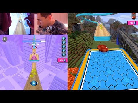 Going Balls 111-120 Levels Walkthrough on iPad Pro - Mobile Game for Android / iOS