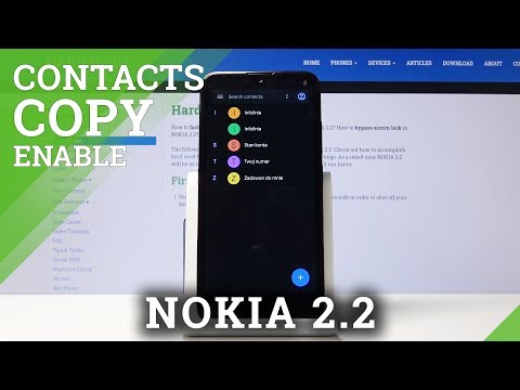 How to Copy Contacts on NOKIA 2.2 – Import and Export Contacts to SIM Card