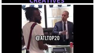 Hoodrich Pablo Juan gets checked by Hood Loco at jewelry store