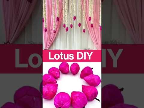 Lotus Hangings 3 Garlands DIY #diy #lotus #decor #craft