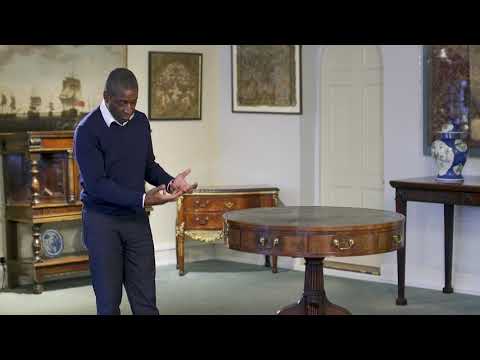 A fine quality library Drum Table