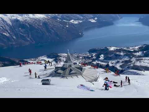 Strandafjellet Norway Alpine Skiing 4K