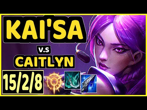 FORG1VEN (KAI'SA) vs CAITLYN - 15/2/8 KDA BOTTOM ADC GAMEPLAY - EUW Ranked GRANDMASTER