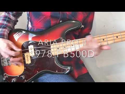 Aria Pro II PB-600D Primary Bass ディマジオ Aria Pro II Precision Bass PB 600D Natural With DiMarzio PU 1979
