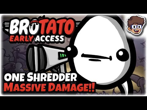 One Shredder Destroys EVERYTHING!! | Brotato: Early Access | Danger 5