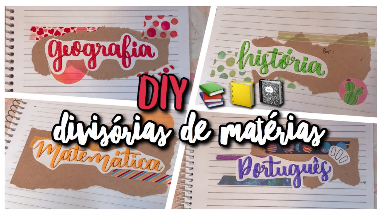 DIY: DIVISÓRIAS DE CADERNO PERFEITAS 📒