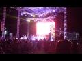 Garrett Body performing on stage with Warren Hill. At the Cancun Jazz fest at the Hard Rock 2015