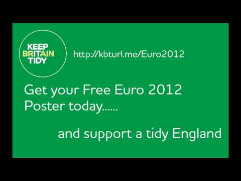 Keep Britain Tidy - Euro 2012 Poster - We Dont Need Messi