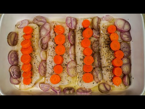 Super Easy Oven Baked Fish Recipe with Carrots