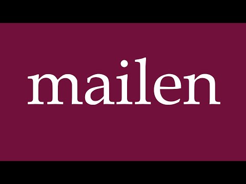 How to Pronounce ''mailen'' (mail) Correctly in German