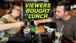 Viewers Bought Our Lunch! (Sushi Date)