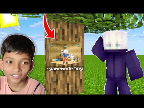 Z gaming - TROLLING MY BROTHER using TINY MOD in MINECRAFT🤣