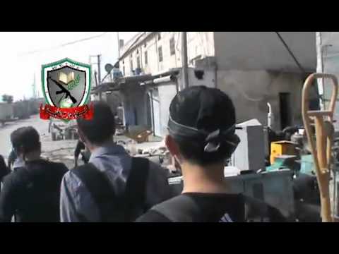 تمشيط حي العامرية في مدينة حلب بعد السيطرة عليه من قبل لواء درع الأمة