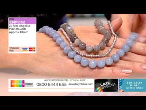 Labradorite and Pink Baroque Pearls for jewellery making: JewelleryMaker LIVE 03/01/2015
