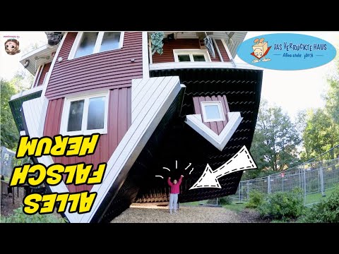HILFE - ALLES STEHT KOPF! 😱 Das verrückte Haus im Tierpark Gettorf. Wo ist unten und wo oben? 😵