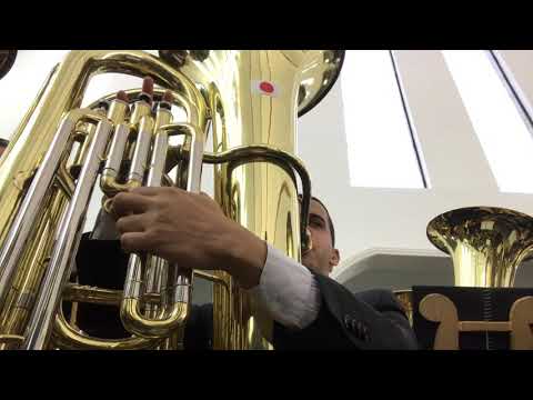 Hino 334 - Há uma pátria perfeita - Ensaio CCB Bonfim - Tubas tocando com alegria!