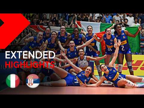 Highlights | Italy vs. Serbia - CEV U22 Volleyball European Championship 2024 | Gold Medal W