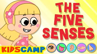 👀👂Five Senses Song | KidsCamp Nursery Rhymes And Kids Songs