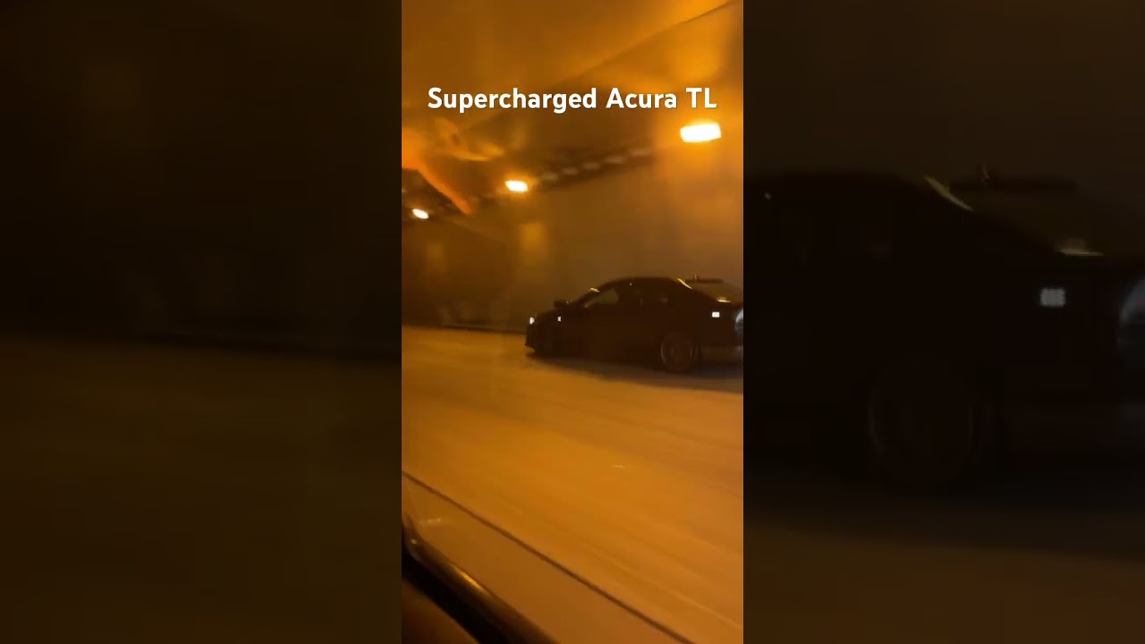 Straight pipe Acura TL with supercharger does pull