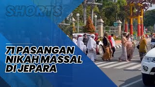 Viral Video 71 Pasangan Nikah Massal di Masjid Agung Jepara, Resepsi Digelar di Pendopo Kabupaten