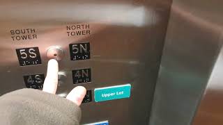 Modded hydraulic South elevators at 140 E Ridgewood Avenue, Paramus, NJ