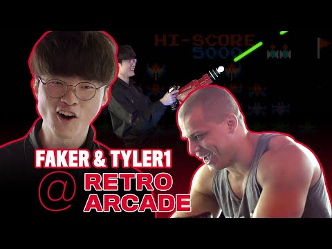 T1 Faker and Tyler1 Play Old Arcade Games