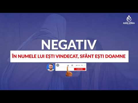 EU CRED IN VINDECARILE DIVINE, SFANT ESTI DOAMNE - NEGATIV