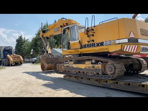Loading And Transporting The Old Liebherr 962 Excavator - Fasoulas Heavy Transports