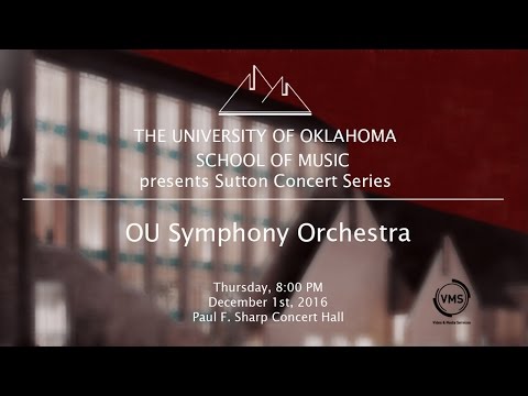 OU Symphony Orchestra, December 1st, 2016