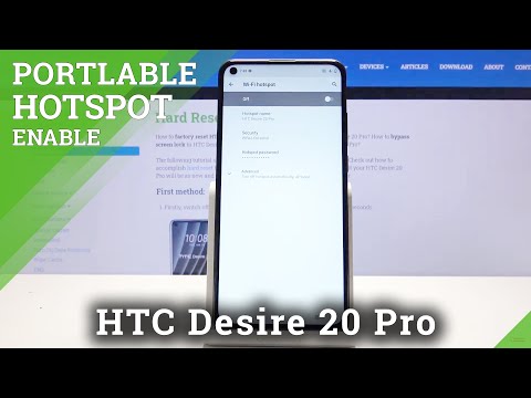 How to Activate Portable Hotspot in HTC Desire 20 Pro – Share Wi-Fi