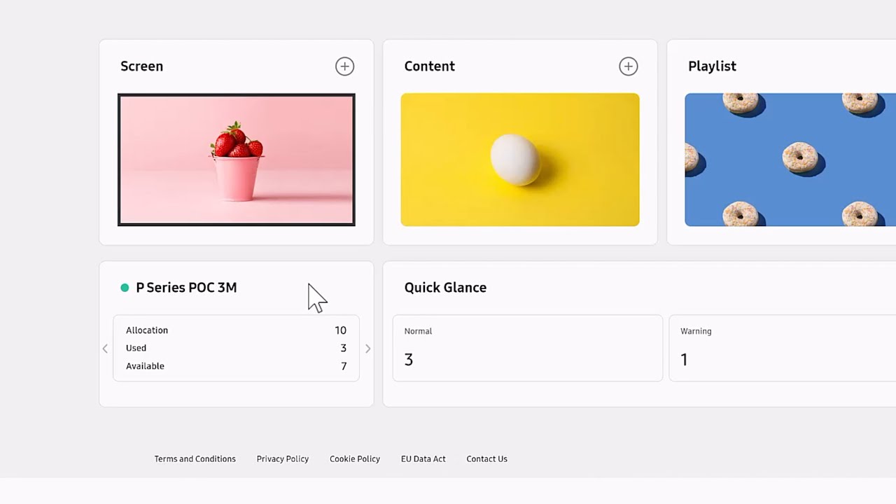 How to use the Samsung VXT CMS interface