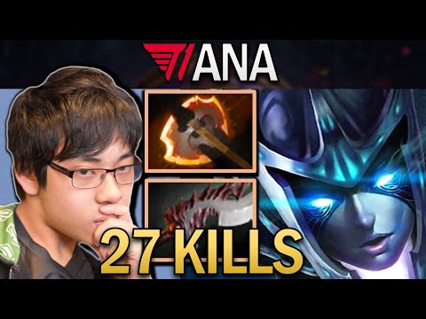 Phantom Assassin Dota 2 Gameplay T1.Ana with 27 Kills and Abyssal