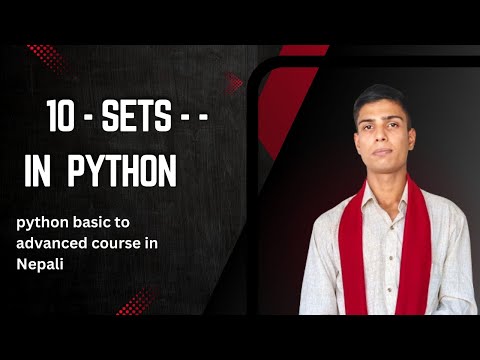 10 Sets In Python Python Basic To Advanced Course In Nepali