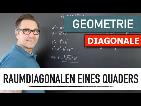 Wie berechne ich die Raumdiagonale im Quader? Was ist eine Raumdiagonale? | Pythagoras im Körper