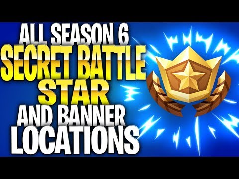 *ALL* Season 6 Secret Battlestars AND Hidden Banner Locations! (All Hunting Party Stars And Banners)