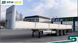 Schmitz Cargobull Baustofftrailer, Liftachse, Rungen, 80cm Bordwände, Rungenkasten flatbed semi-trailer for sale - Image 4 | Autoline GB New Schmitz Cargobull Baustofftrailer, Liftachse, Rungen, 80cm Bordwände, Rungenkasten flatbed semi-trailer | Image 4 - Autoline
