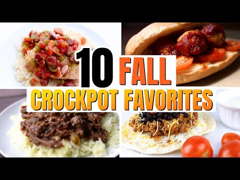 10 FAMILY FAVORITE CROCKPOT RECIPES | FALL SLOW COOKER MEALS