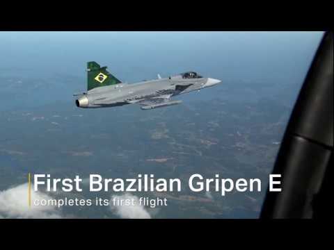 First Brazilian Gripen fighter jet