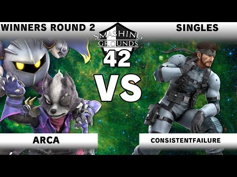 Smashing Grounds 41 Winners Rd 2 - ConsistentFailure [Snake] v Arca [Meta Knight]