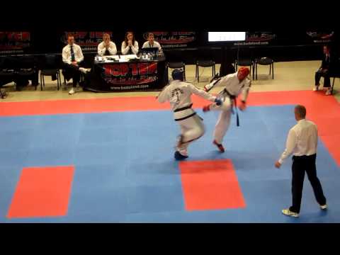 ITF World Cup Brighton 2012 - Mens Team Sparring - Steven Legrow (Canada) vs Germany