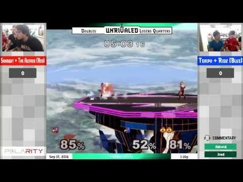 Unrivaled 2 Melee - Shamunt + The Author vs Ridz + Tempo - Doubles Losers Quarters