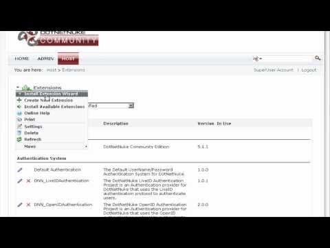 How to Install a Module in DotNetNuke 5 - DNN Creative Magazine