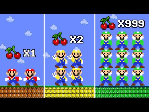 Super Mario Bros. But Every Seed Makes Mario Double Items... | ADN MARIO GAME