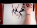 Speed Drawing Curse Of Chucky La Maledizione Di Chucky Time Lapse