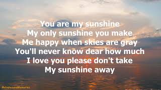 You Are My Sunshine by Jimmie Davis - 1940 (with lyrics)